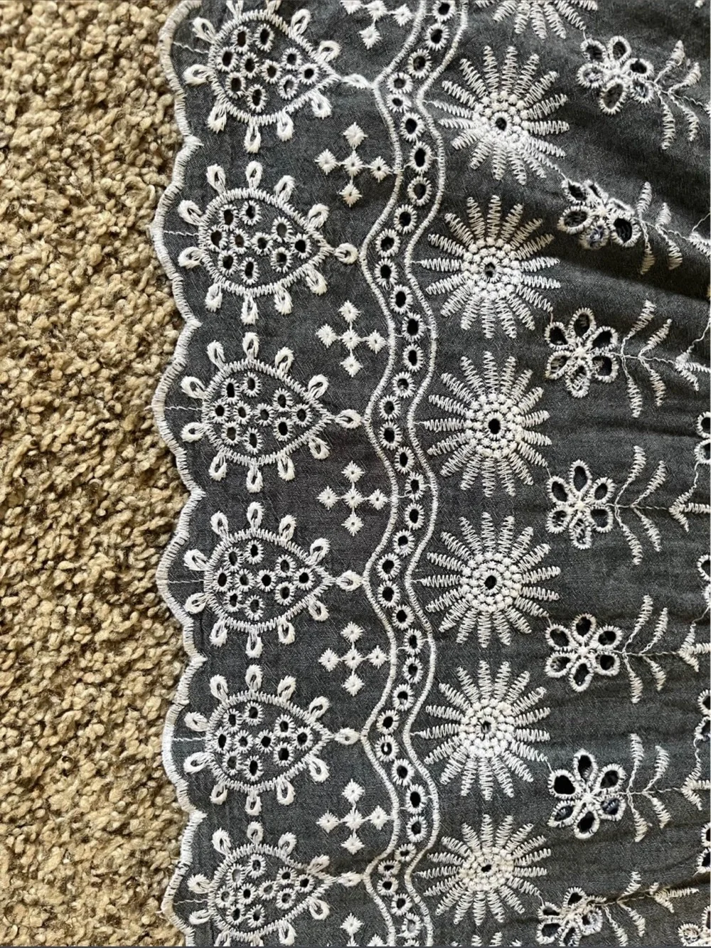 Style & Co. Indigo Blue Embroidered Peasant Tunic - Picture 10 of 10